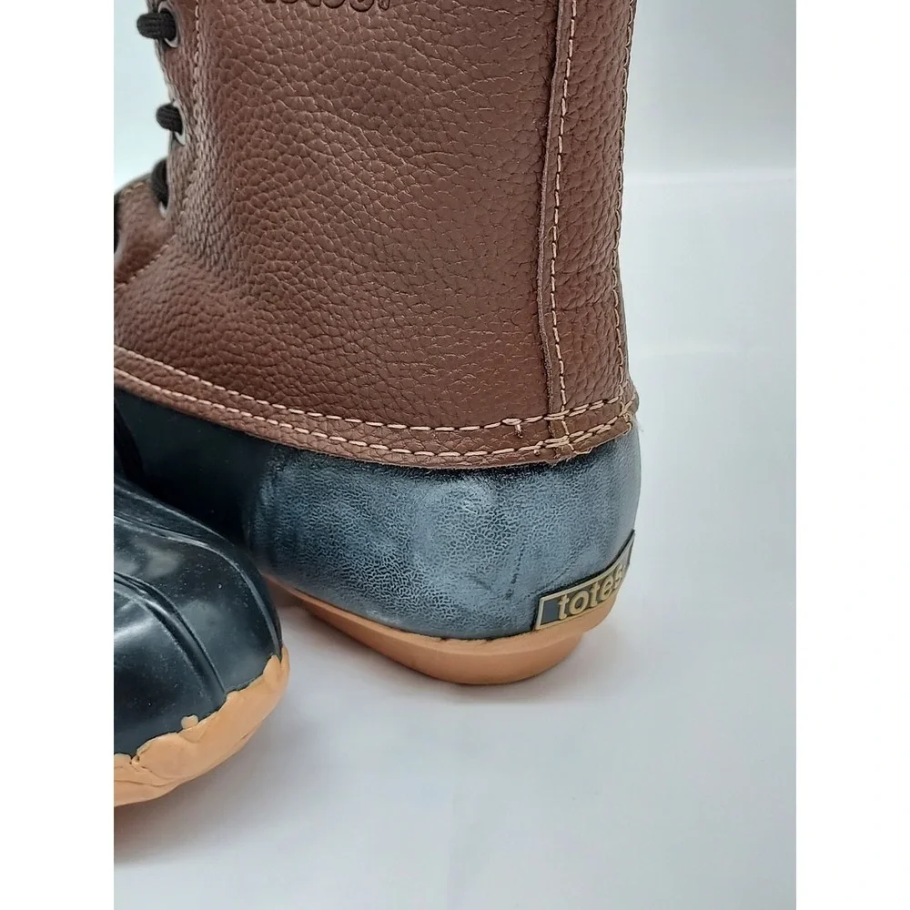 TOTES WOMENS BOOTS SIZE 8 MED - Faux Fur inside HIGH LEG‎ SNOW-RAIN BOOTS